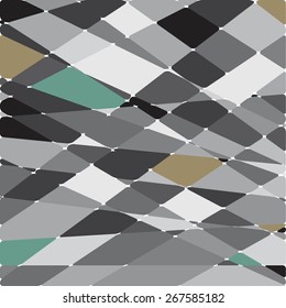 abstract composition with ceramic geometric shapes	
