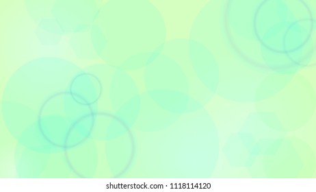 Abstract composition from circles. The effect with bokeh. Fantastic wallpaper, wrapping, background