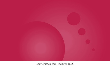 Abstrakte Zusammensetzung der Kreise in Viva Magenta Farbe.