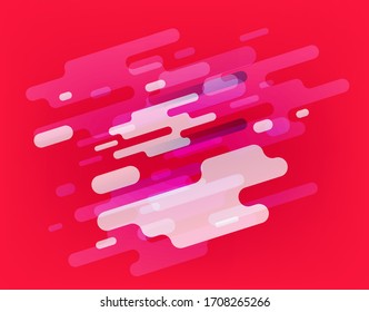 Abstract composition of color clouds. Abstract vector background
