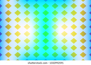 Abstract composition of color geometric shapes on a color, gradient background. Vector image.