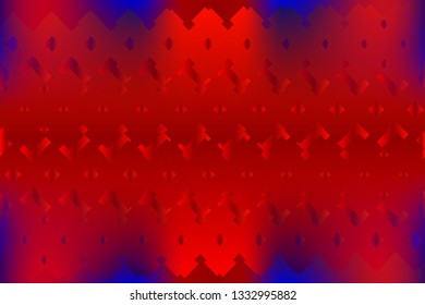 Abstract composition of color geometric shapes on a color, gradient background. Vector image.