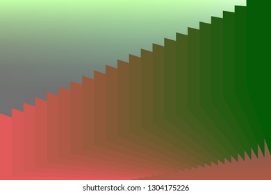 Abstract composition of color, gradient, geometric elements on a gradient background. Vector image.
