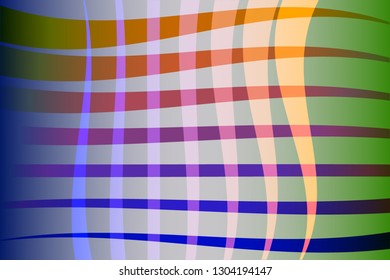 Abstract composition of color, gradient, geometric lines on a gradient background. Vector image.