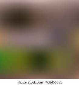 abstract composition of color spots, blurred background
