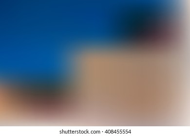abstract composition of color spots, blurred background