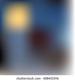 abstract composition of color spots, blurred background