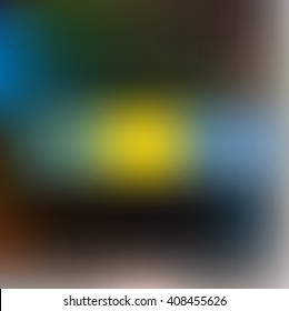 abstract composition of color spots, blurred background