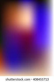 abstract composition of color spots, blurred background