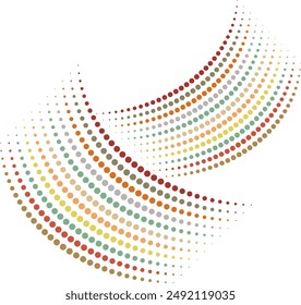 Abstract composition of colored dots.