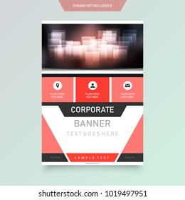 Abstract composition. Colored editable ad image texture. Cover set construction. Urban city view banner form. White a4 brochure title sheet. Creative figure icon. Name logo surface. Flyer text font.