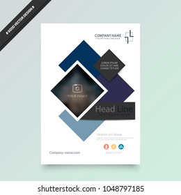 Abstract composition. Colored editable ad image texture. Cover set construction. Urban city view banner form. White a4 brochure title sheet. Creative figure icon. Name logo surface. Flyer text font.