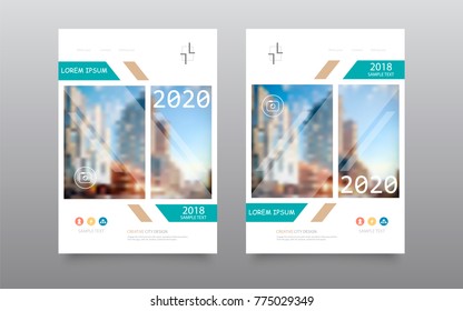 Abstract composition. Colored editable ad image texture. Cover set construction. Urban city view banner form. White a4 brochure title sheet. Creative figure icon. Name logo surface. Flyer text font.