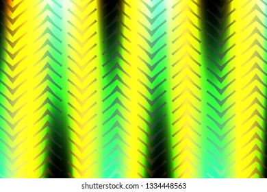 Abstract composition of the colored, geometric shapes on a wavy, gradient background. Vector image.