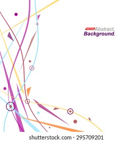 Abstract composition, colored geometric shapes, background | EPS10 vector illustration