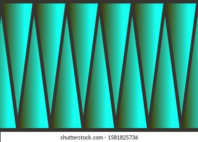 Abstract composition of colored, gradient, geometric shapes on a dark background. Vector image.