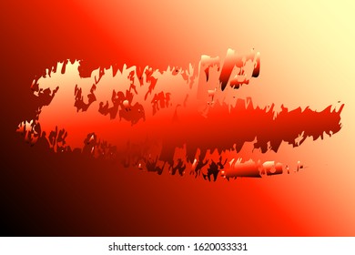 Abstract composition of colored, gradient spots with torn edges on a gradient background. Vector image.