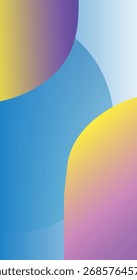 Abstract Composition with Colorful Gradient Overlays