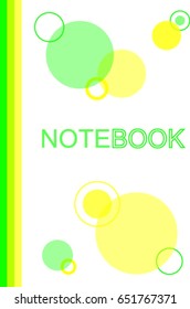 Abstract composition, cover design for notebooks, vector illustration