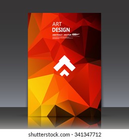 Abstract composition, crystal facets, diamond texture, polygon triangle construction,   transparent glass surface, dot and line connecting, orange business card backdrop, galaxy font, logo sign, EPS10