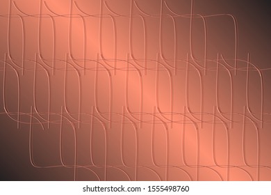 Abstract composition of curved, swirling, colored, interwoven lines on a gradient background. Vector image.