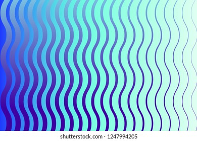 Abstract composition of curves, wavy, colored lines on a gradient background. Vector image.