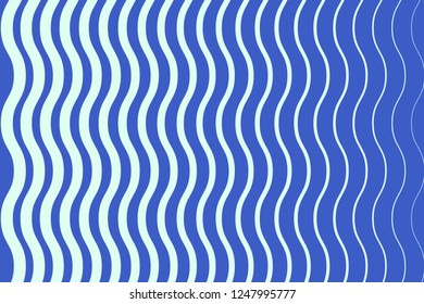 Abstract composition of curves, wavy, colored lines on a colored background. Vector image.