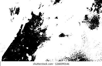 Abstract composition for design elements. Black and white painting on canvas with brush strokes. Abstract art background. Vector.
