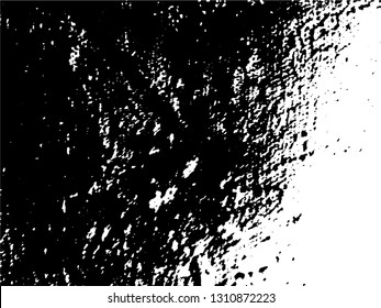 Abstract composition for design elements. Black and white painting on canvas with brush strokes. Abstract art background. Vector.