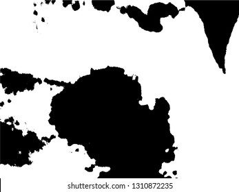 Abstract composition for design elements. Black and white painting on canvas with brush strokes. Abstract art background. Vector.