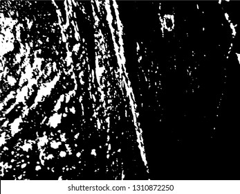 Abstract composition for design elements. Black and white painting on canvas with brush strokes. Abstract art background. Vector.