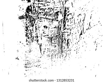 Abstract composition for design elements. Black and white painting on canvas with brush strokes. Abstract art background. Vector.