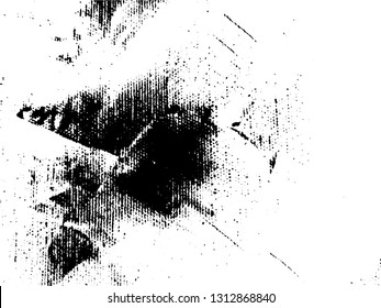 Abstract composition for design elements. Black and white painting on canvas with brush strokes. Abstract art background. Vector.