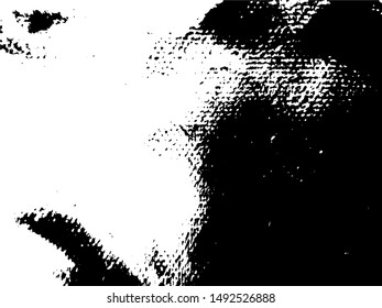 Abstract composition for design elements. Black and white painting on canvas with brush strokes. Abstract art background. Vector. Light Distressed Background. Ink Print Distress Background. Grunge art