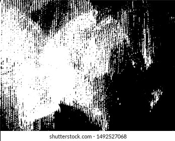 Abstract composition for design elements. Black and white painting on canvas with brush strokes. Abstract art background. Vector. Light Distressed Background. Ink Print Distress Background. Grunge art