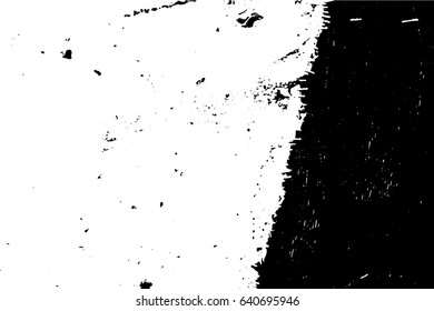 Abstract composition for design elements. Black and white painting on canvas with brush strokes. Abstract art background. Vector.