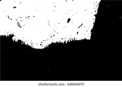 Abstract composition for design elements. Black and white painting on canvas with brush strokes. Abstract art background. Vector.