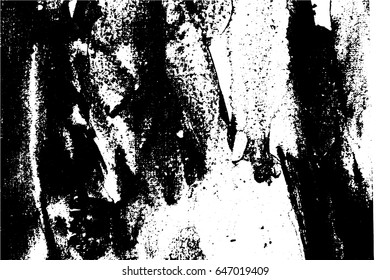 Abstract composition for design elements. Black and white painting on canvas with brush strokes. Abstract art background. Vector.