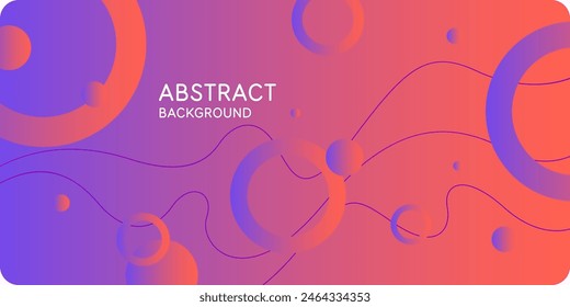 Abstract composition with dynamic and geometric shapes. Modern template for advertising, vector background for design.