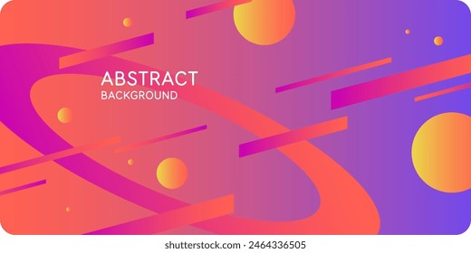 Abstract composition with dynamic and geometric shapes. Modern template for advertising, vector background for design.