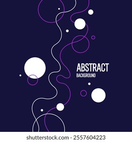 Abstract composition with dynamic and geometric shapes. Modern template for advertising, vector background for design.