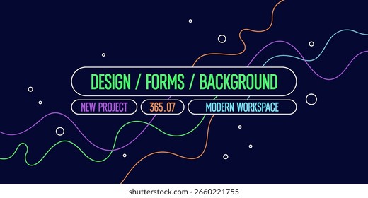 Composición Abstractas con Formas dinámicas y geométricas. Plantilla moderna para publicidad, fondo de Vector para el diseño.