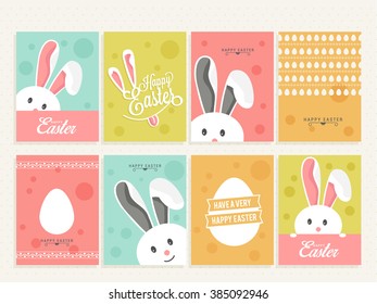 Abstract composition, easter card set, brochure title sheet, text frame or Banner templates.