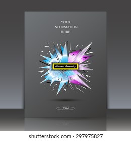 Abstract composition, explosion, lines, Brochures, background, EPS 10 vector illustrations