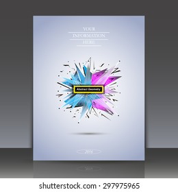 Abstract composition, explosion, lines, Brochures, background, EPS 10 vector illustrations