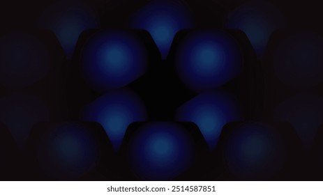 Abstract composition featuring dark blue and black with a smooth gradient and soft vignette effect. Ideal for backgrounds or web design projects, or presentations.