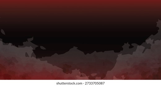 An abstract composition featuring dark, swirling textures in shades of red and black, creating a dramatic and moody atmosphere.