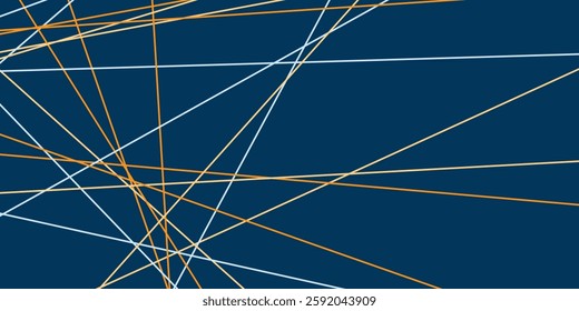 An abstract composition featuring intersecting light blue and brown lines on a dark background. The dynamic, layered design is concentrated on the left side, creating a modern, artistic visual effect.