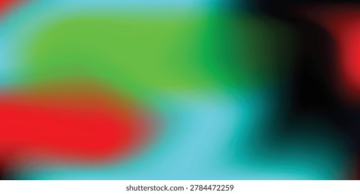 An abstract composition featuring a smooth gradient blend of vivid red, bright green, and deep blue colors, creating a dynamic and modern visual effect.