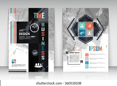 Abstract composition, figure logo business card set, correspondence collection, a4 brochure title sheet, creative text frame surface, time management backdrop, financial icon construction, EPS10 image